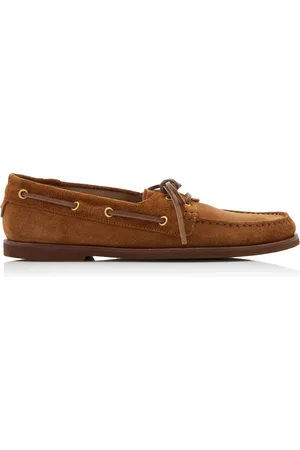 Gianvito Rossi Suede Boat Shoes - - IT 36 - Moda Operandi