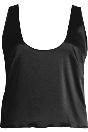 Leset Barb Satin Tank Top - - M - Moda Operandi