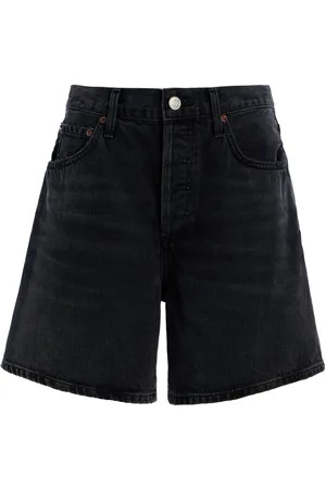 AGOLDE Dame Frayed Denim Shorts - - 23 - Moda Operandi