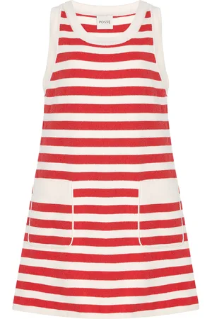 POSSE Exclusive Riviera Ari Striped Knit Mini Dress - - XS - Moda Operandi
