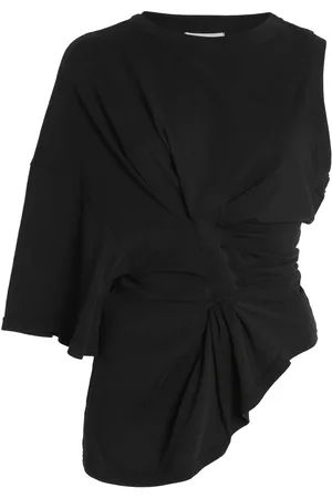 A.W.A.K.E. MODE Organic Cotton Knotted Jersey Top - - L - Moda Operandi