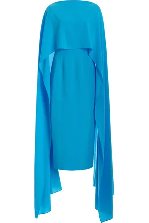 Roksanda Elina Cape-Detailed Bonded Crepe Maxi Dress - - UK 8 - Moda Operandi