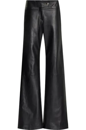 BRANDON MAXWELL The Winifred Low Rise Leather Pants - - US 2 - Moda Operandi