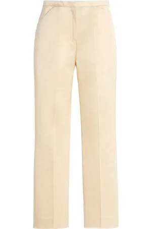 Totême Cropped Cotton-Blend Straight-Leg Pants - - FR 32 - Moda Operandi