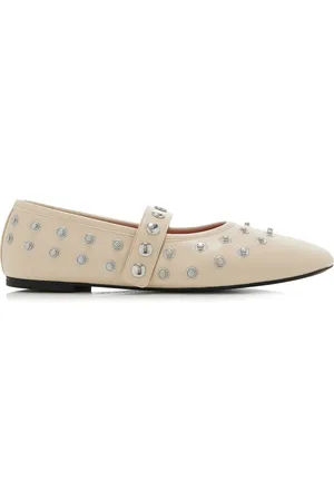 Stella McCartney Ryder Studded Vegan Leather Ballet Flats - - IT 36 - Moda Operandi