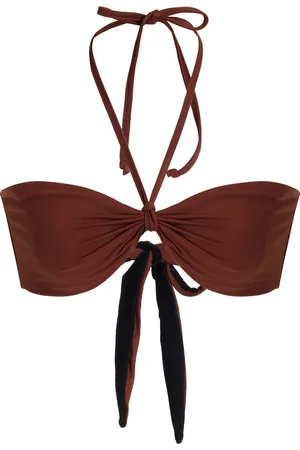 Bond Eye Ida Reversible Tie-Back Bandeau Halter Bikini Top - - M/L - Moda Operandi