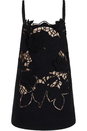 Oscar de la Renta Floral Tweed Mini Shift Dress - - US 0 - Moda Operandi