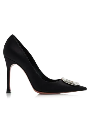 Amina Muaddi Camelia Satin Pumps - - IT 36 - Moda Operandi