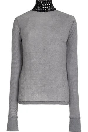 Diotima Sanda Crochet-Trimmed Knit Cotton Top - - 1 - Moda Operandi