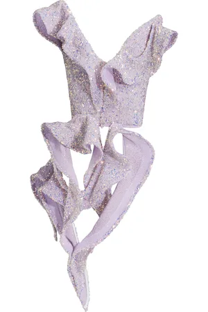 MATICEVSKI Memorial Wave Ruffled Sequin Top - - AU 8 - Moda Operandi