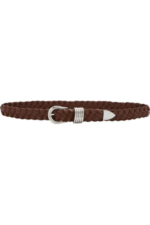 DEHANCHE Hollyhock Braided Leather Belt - - M - Moda Operandi