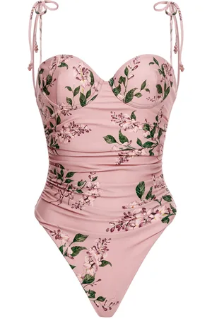 Agua by Agua Bendita Rabano Floral Linen One-Piece - - XS - Moda Operandi