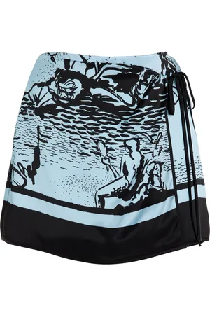 SIR Dreamwood Silk Mini Skirt - - 1 - Moda Operandi