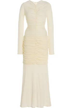 More Noir Lauren Wool-Blend Jersey Dress - - XS - Moda Operandi