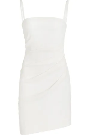 ANEMOS The Nadege Draped Linen-Blend Mini Dress - - XS - Moda Operandi