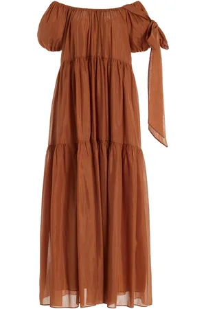 More Noir Joanne Cotton-Silk Voile Dress - - S - Moda Operandi