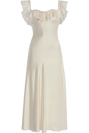Mirror Palais Sonata Silk-Charmeuse Lady-Length Dress - - M - Moda Operandi