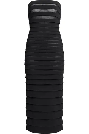 Alaïa 3D Stripe Midi Dress - - FR 38 - Moda Operandi