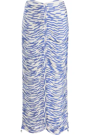 Francesca Miranda Exclusive Danielle Draped Silk Maxi Skirt - - US 0 - Moda Operandi
