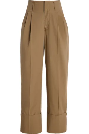 DARKPARK Diana High-Rise Stretch-Cotton Straight-Leg Pants - - FR 36 - Moda Operandi