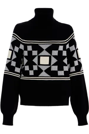 High Lara Fair Isle Cotton-Blend Turtleneck Sweater - - XS - Moda Operandi
