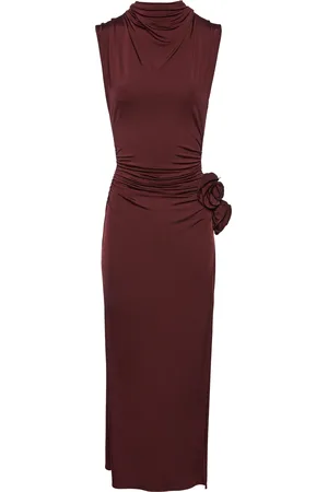 MAGDA BUTRYM Rosette Mockneck Maxi Dress - - FR 34 - Moda Operandi
