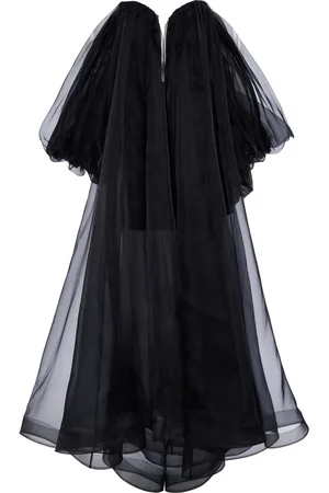 ZIMMERMANN Exclusive Crush Off-The-Shoulder Silk-Chiffon Maxi Dress - - 1 - Moda Operandi