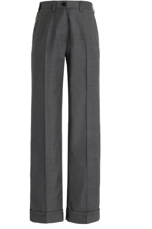 Miu Miu Low-Rise Wool Trousers - - IT 38 - Moda Operandi