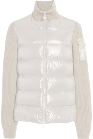 Moncler Nylon-Trimmed Wool Cardigan - - M - Moda Operandi