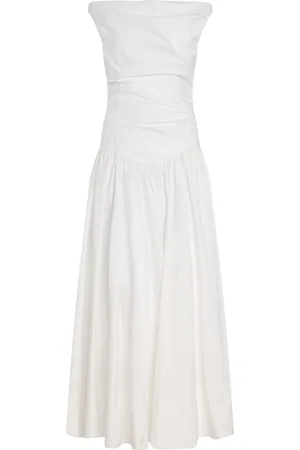 Simkhai Cersei Knit-Cotton Combo Midi Dress - - US 0 - Moda Operandi