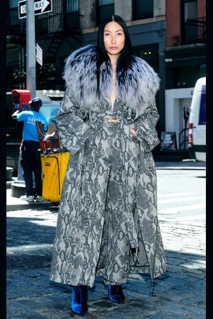 LAPOINTE Snake- Denim Coat - - M - Moda Operandi