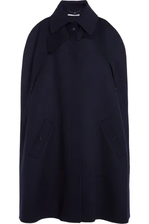 Stella McCartney High-Neck Double Face Wool Cape - - IT 40 - Moda Operandi