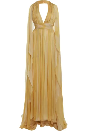 Elie saab Capelet Printed Silk Gown - - FR 34 - Moda Operandi
