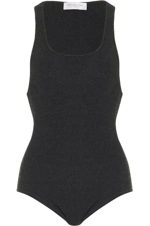 Michael Kors Ribbed Jersey Tank Bodysuit - - S - Moda Operandi