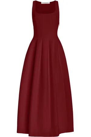 Serafini Pleated Crepe Midi Dress - - IT 38 - Moda Operandi