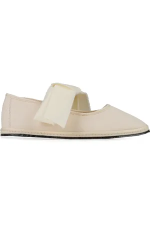 VIBI VENEZIA Convertible Bow-Trimmed Canvas Mary Jane Flats - - IT 36 - Moda Operandi