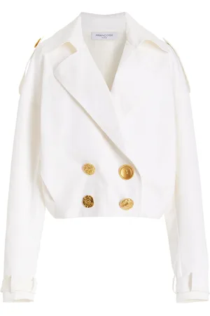 FRANCOISE Exclusive Maggy Double-Breasted Deadstock Cotton Jacket - - FR 32 - Moda Operandi