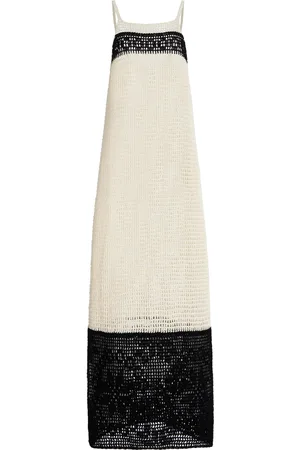 All That Remains Exclusive Una Lace-Detailed Crocheted-Cotton Maxi Dress - Black/white - AU 12 - Moda Operandi