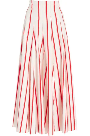 Rosie Assoulin Million Pleats High-Waisted Cotton-Blend Maxi Skirt - - US 8 - Moda Operandi