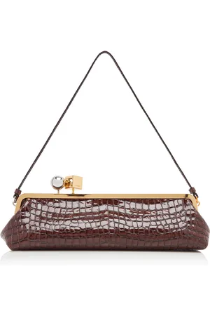 Jacquemus The Salon Croc-Embossed Leather E/W Clutch - - OS - Moda Operandi