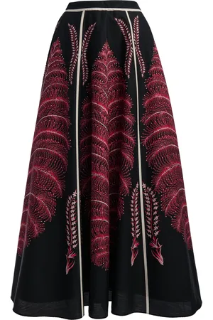 Giambattista Valli Printed Silk Poplin Maxi Skirt - - IT 36 - Moda Operandi