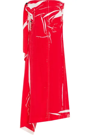 Proenza Schouler Ondine Printed Silk Midi Dress - - US 12 - Moda Operandi