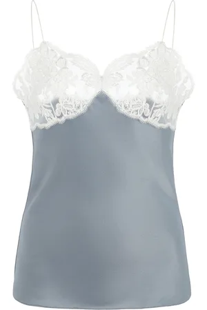 Chloé Lace-Paneled Satin Cami Top - - FR 38 - Moda Operandi