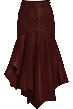Serafini Flared Asymmetric Midi Skirt - - IT 38 - Moda Operandi