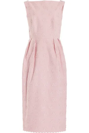 Erdem Embroidered Cotton-Blend Midi Dress - - UK 8 - Moda Operandi