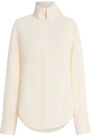 Courrèges Scarf Mockneck Shirt - - FR 40 - Moda Operandi
