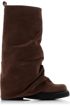 The Attico Robin Suede Combat Boots - - IT 37 - Moda Operandi