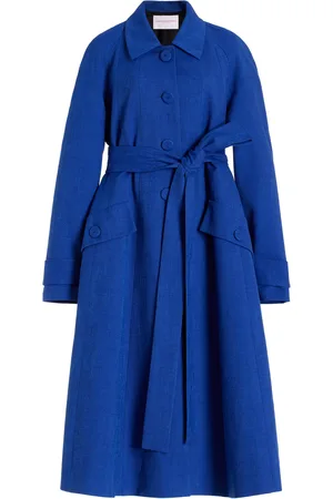 Carolina Herrera A-Line Cotton-Blend Coat - - US 18 - Moda Operandi