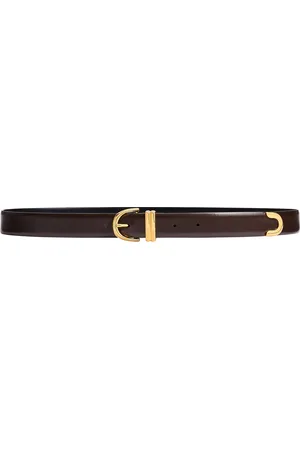 Khaite Bambi Leather Skinny Belt - - 90 cm - Moda Operandi