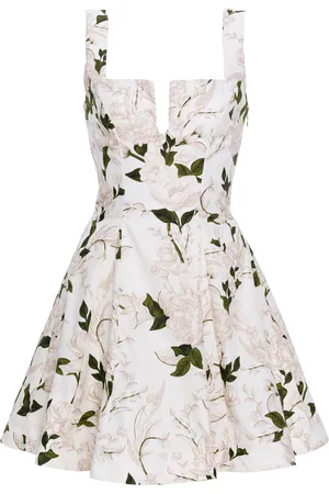 Agua by Agua Bendita Agua Gardenia Printed Cotton Mini Dress - - L - Moda Operandi